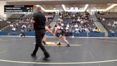 180 lbs Quarterfinal - Tabitha Breitrick, Wisconsin Stevens Point vs Madisyn Crawford, Quincy