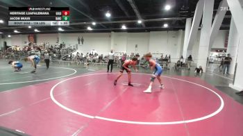 156 lbs Round Of 16 - Heritage Luafalemana, Golden Backs MRTC vs Jacob Muus, Rancho Bernardo WC