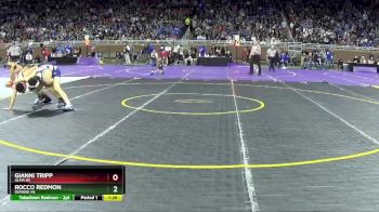 D3-138 lbs Quarterfinal - Gianni Tripp, Alma HS vs Rocco Redmon, Dundee HS