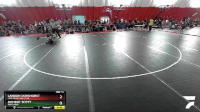 67 lbs Champ. Round 2 - Dominic Scott, Wisconsin vs Landon Dorshorst, Lodi Wrestling Club