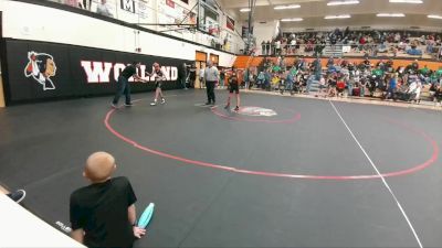 82-87 lbs Round 1 - Jairus Williams, Worland Middle School vs Tanner Quinterno, Powell Middle School