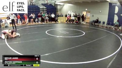 135 lbs. Cons. Round 5 - Payton Hammack, St. Charles West vs Brylee James, Nixa