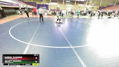 112-112 B Round 3 - Gabriel Schnerre, Assumption Elite WC vs Beckett Rehorst, South Dakota