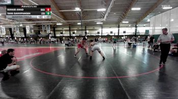 215 lbs Quarterfinal - Suhaib Awad, Rock Ridge High School vs Taha Gahvipangeh, Legacy Wrestling