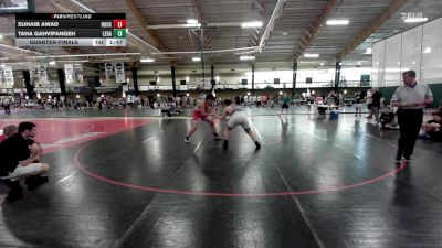 215 lbs Quarterfinal - Suhaib Awad, Rock Ridge High School vs Taha Gahvipangeh, Legacy Wrestling