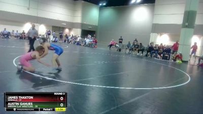 160 lbs Round 3 (6 Team) - James Thaxton, Wakulla vs Austin Ganues, Oregon Clay Wrestling