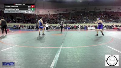 200 lbs Quarterfinal - Izaiah Shadden, Bristow vs Bennett Sartain, Deer Creek Wrestling