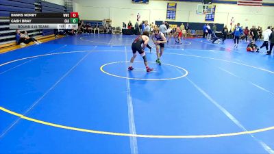 165 lbs Round 5 (6 Team) - Cash Bray, Carl Albert State vs Banks Norby, Western Wyoming College
