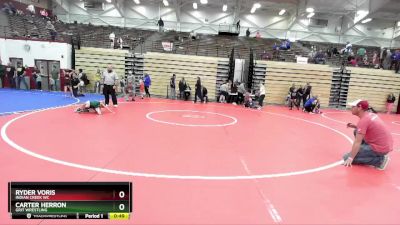 41-44 lbs Round 3 - Ryder Voris, Indian Creek WC vs Carter Herron, Grit Wrestling