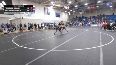 117 lbs Cons. Round 3 - Mallory McDonald, Mount Olive vs Charlize Shuler, Presbyterian