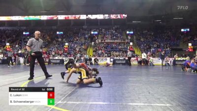 90 lbs Round Of 32 - Canyon Lukon, Derry vs Bode Schoeneberger, Nazareth