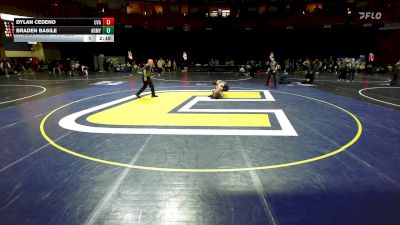 141 lbs Quarterfinal - Dylan Cedeno, Virginia vs Braden Basile, Army