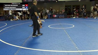 86 lbs Cons. Semis - Bryson Wilkinson, SCN Youth Wrestling Club vs Ethan Rafferty, Ohio Crazy Goats Wrestling