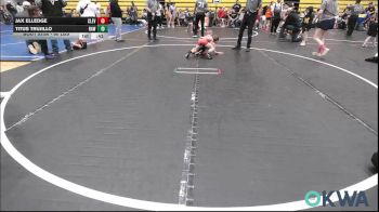 60 lbs Consi Of 8 #1 - Jax Elledge, Cleveland Take Down Club vs Titus Trujillo, Raw Wrestling Club