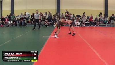 85 lbs Cons. Round 3 - Jordy Routhieaux, Luxemburg-Casco vs Lorenzo Lovato, Summit Wrestling Academy