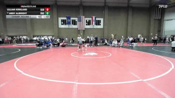 125 lbs Champ. Round 1 - Abby Albright, Frontenac vs Lillian Kirkland, Glenpool