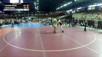 130 lbs Cons. Round 2 - Lillyann Kirsch, Charlotte Hs vs Olivia Gapud, Viera
