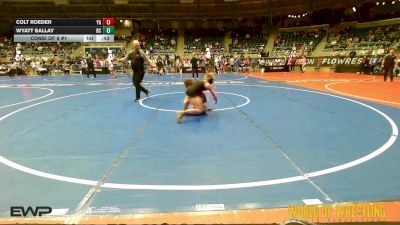 77 lbs Consi Of 8 #1 - Colt Roeder, Young Guns vs Wyatt Ballay, Bradley Central