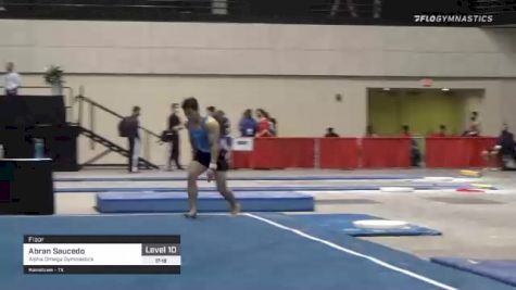Abran Saucedo - Floor, Alpha Omega Gymnastics - 2021 USA Gymnastics Development Program National Championships
