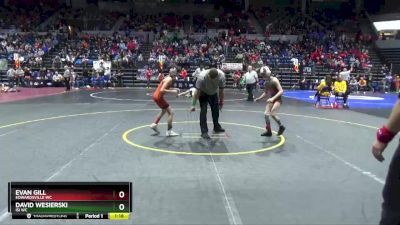 74 lbs Cons. Round 2 - David Wesierski, ISI WC vs Evan Gill, Edwardsville WC