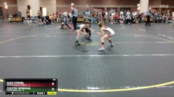 70 lbs Round 1 (4 Team) - Alex Strobl, Untouchables Purple vs Colton Wiseman, Contenders WA