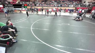 215 lbs 3rd Place Match - Dex Dunlap, La Grande vs Gage Ponton, Mountain View High School