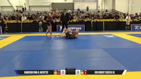 JON ROBERT CREECH JR. vs Kameron Finn-D. McVittie 2025 World IBJJF Jiu-Jitsu No-Gi Championship