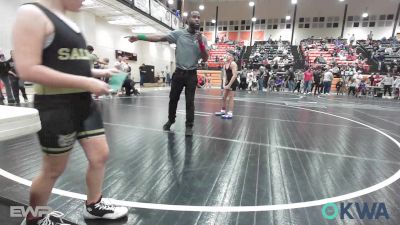 83 lbs Rr Rnd 1 - Kai Bass, Grove Takedown Club vs Ember Bloxham, Salina Wrestling Club