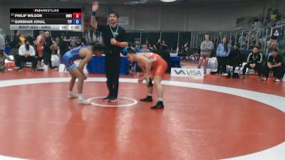 60kg Semifinal - Philip Wilson, Matmen Wrestling Club vs Gurshar Johal, Miri Piri Wrestling Club