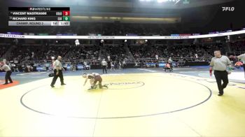 I-124 lbs Champ. Round 2 - Richard King, Clarke vs Vincent Mastrianni, Colonie