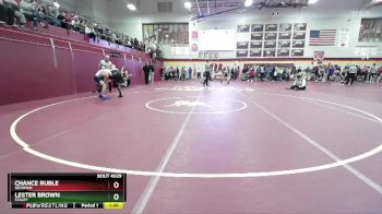 150 lbs Quarterfinal - Chance Ruble, SECKMAN vs Lester Brown, STALEY