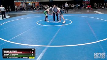 119 lbs Quarterfinal - Isaiah Shepard, Redington Sr. Jr/Sr High School vs Aidan Schilling, Seward High School