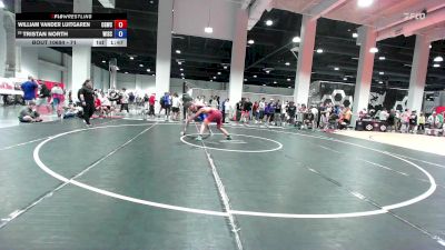 71 lbs Cons. Round 2 - William Vander Luitgaren, Center Grove Wrestling Club vs Tristan North, Wisconsin