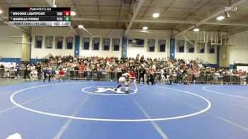 114 lbs 3rd Place - Brooke Lightfoot, Tewksbury vs Izabella Perez, Putnam