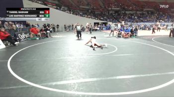 6A Boys 106 lbs Cons. Round 5 - Yandel Basham, North Salem Boys vs Luis Martinez Hernandez, McNary Boys