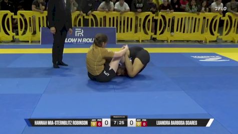 Luandra Barbosa Soares vs Hannah Mia-Sternblitz Robinson 2025 Pan IBJJF Jiu-Jitsu No-Gi Championship