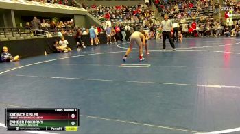 125 lbs Cons. Round 3 - Zander Pokorny, Wahoo Wrestling Club vs Kadince Kisler, Sebolt Wrestling Academy