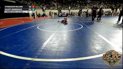 55 lbs Quarterfinal - Kyngzleigh Ballard, Team Conquer Wrestling vs Elliott Underwood, Piedmont