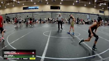 120 lbs Round 5 (8 Team) - Kaz Apple, Brawler Elite vs Ayden Little, Warhawks Wrestling