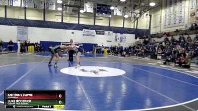 171 lbs Semifinal - Anthony Payne, Soldotna vs Luke Roderick, Colony High School