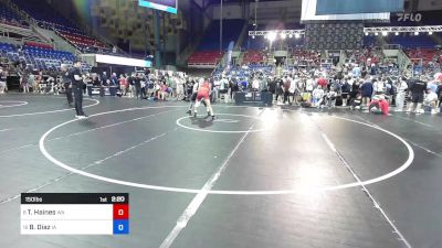 150 lbs 5th Place - Tre Haines, WA vs Bas Diaz, IA