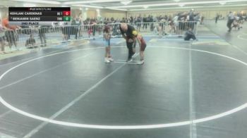 40 lbs 2nd Place - Kehlani Cardenas, No Team vs Benjamin Saenz, Threshold WC