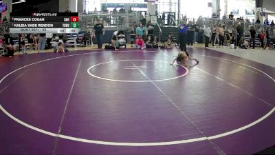 50 lbs Round 3 - Kaleia Vade Rendon, Takedown City Wrestling Club vs Frances Cogar, Spartan Mat Club