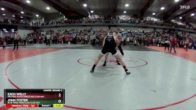 110 lbs Champ. Round 2 - John Foster, Blue Pride Wrestling Club-AAA vs Zach Welly, Willard Youth Wrestling Club-AAA