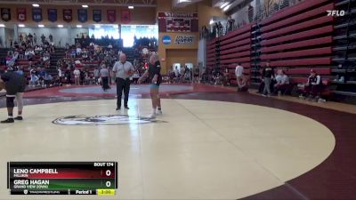 285 lbs Semifinal - Greg Hagan, Grand View (Iowa) vs Leno Campbell, Millikin