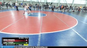 74-80 lbs Semifinal - Carly Cogger, Team Real Life Wrestling vs Orion Swanson, Team Real Life Wrestling