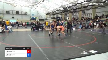 92 kg Semifinal - Silas Allred, Central Indiana Academy Of Wrestling vs Kyle Haas, Maize