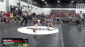 65 lbs 2nd Wrestleback (8 Team) - Chase Warm, Rebellion vs Forest Brooks, Legacy Blue