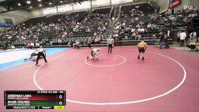 193 lbs Champ. Round 1 - River Holmes, Wasatch High School vs Jeremiah Lara, Murray High School