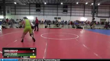 126 lbs Round 3 (6 Team) - Ayden Walker, HEAVY HITTING HAMMERS vs Owen Greslick, HANOVER HAWKEYE